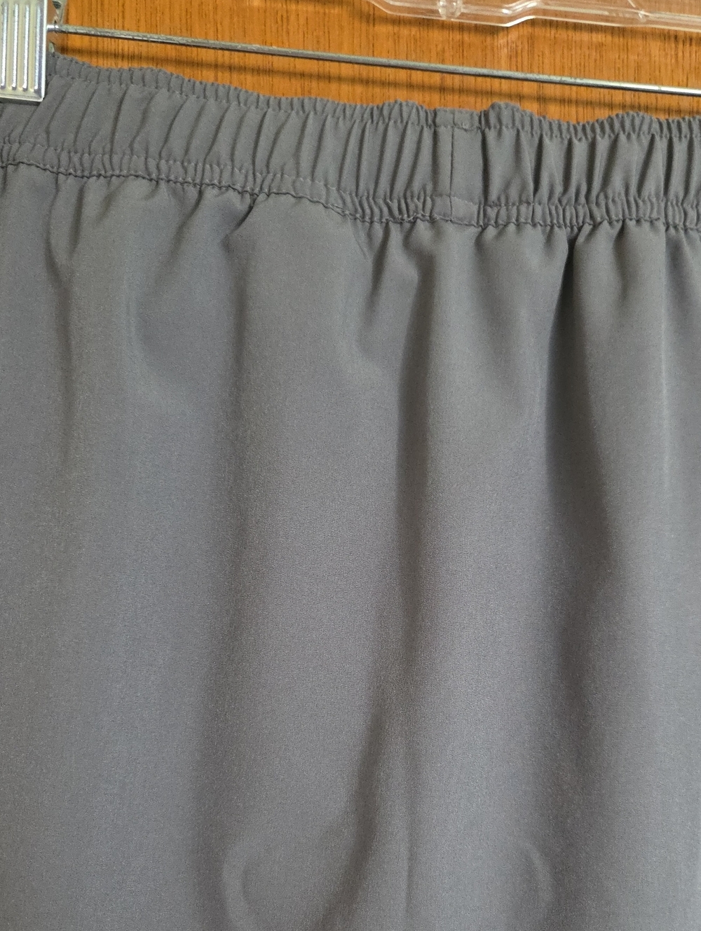 Stillwater Supply Co. Gray Laser-Cut Hem Women's Skorts-Elastic Waist - Picture 4 of 10